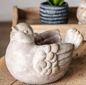 Charming Cream Bird Figurine